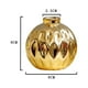 thumbnail image 3 of 2X Pequeño Jarrón de Cerámica Pequeña Flor en Relieve de Labios de Pescado Artesanías Decoraciones (Oro), 3 of 5