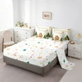 thumbnail image 5 of Manfei Cute Gingerbread House 7-Piece Twin Bedding Sets,Christmas Gingerbread Man Bedding Comforter Set,Green Xmas Tree Sheet Sets For Boys Kids,Luxury Bedroom Decor Reversible, 5 of 8