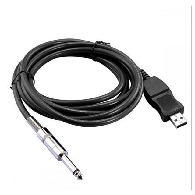 Carcasa de Aleación de Guitarra Shamjiam Cable de Audio de Guitarra USB 300 cm