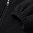 thumbnail image 5 of vdgthytj Jackets for Men Fleece Lined Long Sleeve Full Zip Stand Collar Elastic Cuffs Fall Winter Warm Thick Casual Outwear with Pockets(XX-Large,Black), 5 of 9