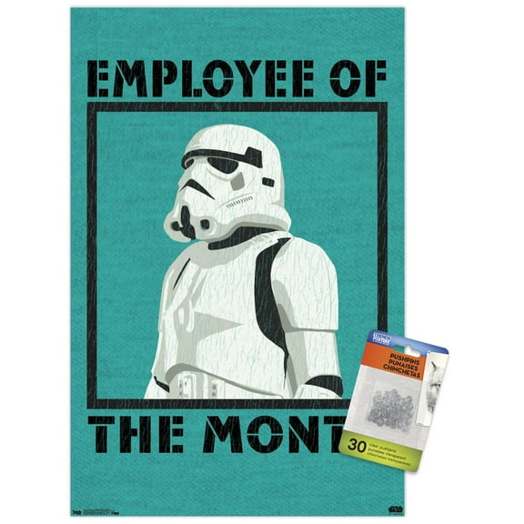 Star Wars: Saga - Employee Of The Month Wall Poster with Push Pins, 14.725" x 22.375"