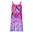 thumbnail image 4 of Pisexur Camisole Sans Manches Col Rond Robe d'Été Confortable Mode Décontractée Sans Manches Col Rond Robe Imprimée Robe Femme, 4 of 5