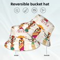 thumbnail image 2 of Honeii Beautiful Black African Woman In Ethnic Dress for Unisex Bucket Hat Waterproof Rain Hat Reversible Shiny Rave Bucket Hat for Concert Festival Boonie Cap, 2 of 6