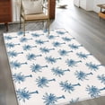 thumbnail image 2 of Vintage Blue Tree Area Rugs 4x6 ft Date Tree Tropical Plants Retro Beige Background Washable Rug Non Slip Indoor Carpet Absorbent Floor Mat for Living Room Bedroom Dining Room, 2 of 9