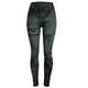 thumbnail image 2 of Gibobby Leggings Negros Mujer Pantalones mujer Bomb Bottom Colored Nine-minute Slim Super Jeans Pantalones a la caparara Pantalones（Gris， L), 2 of 3