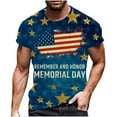 thumbnail image 1 of Birdeem Mode Hommes T-Shirt Décontracté à Manches Courtes Col Rond Imprimé Blouse, 1 of 5