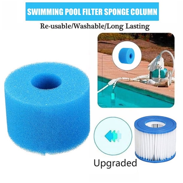 Cartucho de esponja de espuma de filtro de piscina reutilizable 2 uds para tipo Intex I PIX-LINK Natación, buceo, suministros periféricos para piscinas