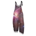 thumbnail image 2 of Iaqnaocc Jumpsuits For Women Plus Size Funny Starry Sky Sleeveless Jumpsuits Rompers Loose Fit Adjustable Strap Jumpsuits Fashion Holiday Overalls Pink L, 2 of 5