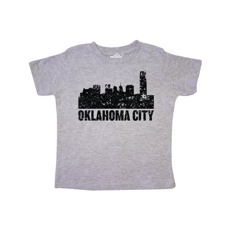 

Inktastic Oklahoma City Skyline Grunge Gift Toddler Boy or Toddler Girl T-Shirt