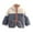 Grayish Blue, variant on Godderr Boys Girls Fall Winter Coat Fleece Sweatsuit for Kids Baby 1-5Y Full Zipper Thick Warm Fleece Outerwear Neutral Toddlers Warm Clothes Top