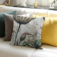thumbnail image 3 of SHANXI Throw Pillow Covers Chinese Ink Painting Flower Print Cushion Cover Soft Pillow Cases for Home Sofa Bed Chair Car Office Decorative 12x12in, 3 of 5