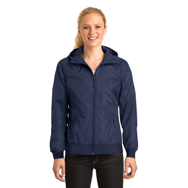 Chaqueta cortavientos Sport-Tek LST53 True Navy 2XL