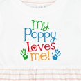 thumbnail image 4 of Inktastic My Poppy Loves Me Girls Baby Dress, 4 of 5
