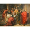 thumbnail image 2 of Michael Kovács 18x15 Gold Ornate Wood Frame and Double Matted Museum Art Print Titled - Handover of the Body of St. Mark in Alexandria to the Venetians (1847), 2 of 4
