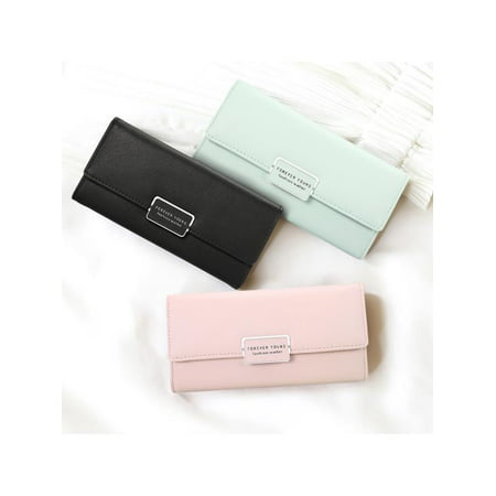 Women PU Leather Wallet Purse Long Handbag Clutch Box Bag Phone Card Holder Best Gifts For Women Lady (Best Card To Wallet)