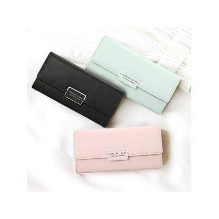 Long Wallet - Women PU Leather Wallet Purse Long Handbag Clutch Box Bag Phone Card Holder Best Gifts For Women Lady Girls