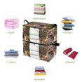 thumbnail image 5 of BZSMCE Under Bed Storage Bags With Reinforced Handles Snowman with Birds Underbed Storage, 5 of 7