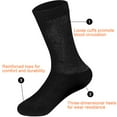 thumbnail image 3 of Diabetic Socks for Men Women Diabetic Socks for Swollen Feet Loose Top Neuropathy Socks Plus Size Socks Cotton Diabetic Socks Diabetic Knee High Over The Calf Socks 3 Pairs, 3 of 7