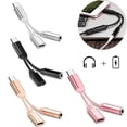 thumbnail image 3 of USB-C TypeC To 3.5mm Aux Audio Charging Cable Adapter Splitter Headphone Jack D5R2, 3 of 6