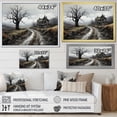 thumbnail image 4 of Designart "Country Road Leading to a Lonely House" Landscapes Canvas Print, 4 of 5