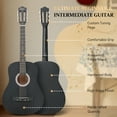 thumbnail image 6 of Ktaxon 38in Beginner Round Acoustic Guitar Starter Kit with Bag, Tuner, Extra Strings, Matte Black, 6 of 17