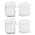 thumbnail image 1 of Drawstring Organza Bags, Elegant Simple 10x15cm Transparent  200Pcs Mini Organza Bags  Drawstring Design  For Jewelry For Party Decoration For Wedding White, 1 of 8