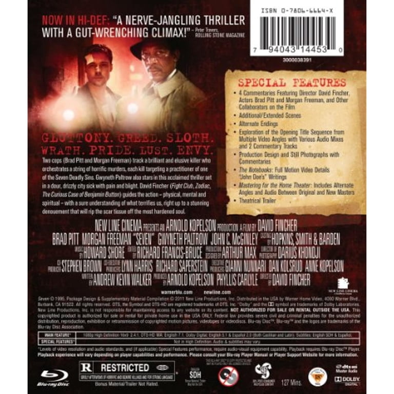 New Line Home Video - Seven [BLU-RAY] - Walmart.com