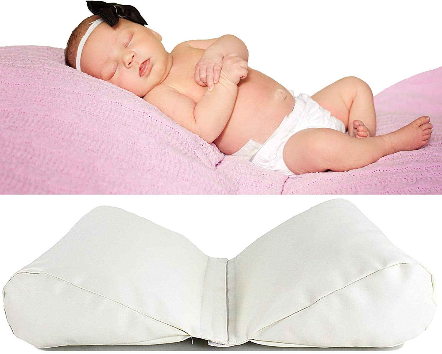 ​Newborn Baby Photography Butterfly Posing Pillow Filler Photo Prop​ for 0-6 Months Baby White