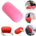 thumbnail image 2 of HUGFEGWE 2Pcs Cylindrical Pillow Comfortable Roll Pillow Microbead Jelly Bean Bed Pillow Tube Pillow Cushion for Head, Neck, Back Support(Green+Pink) CA919-119753, 2 of 9