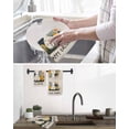 thumbnail image 5 of Easter Eggs Kitchen Dish Towels for Drying Dishes Set of 4, Rabbit Spring Botanical Wildflowers Bunny Beige Waffle Weave Microfiber Hand Tea Bathroom Towels Quick Dry & Absorbent Towel 12x12, 5 of 7