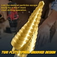 thumbnail image 3 of 3Pcs Drill Bit Set Titanium HSS Steel Cone Step Quick Change 1/4" Shank Hole Cut, 3 of 11