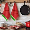 thumbnail image 6 of Watermelon Kitchen Towels Set of 1, Black Polka Dots Green Summer Fruits Absorbent Dish Towels for Kitchen, Microfiber Hand Towel, Quick Drying Tea Towel for Cleaning Decorative Dishcloths, 6 of 7