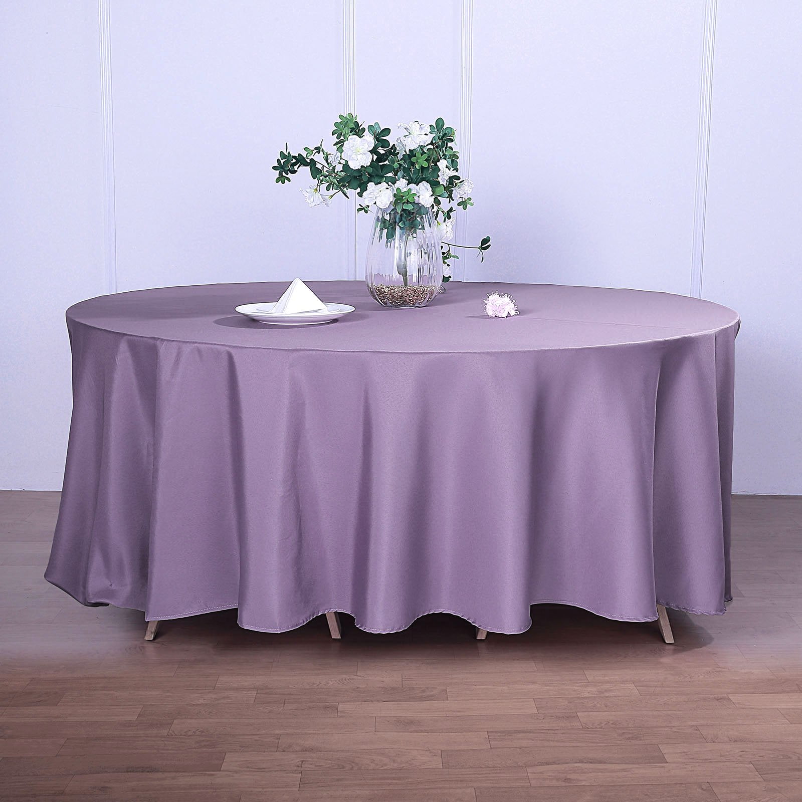 Efavormart 120" Wholesale Round Tablecloth Polyester Round Table Linens