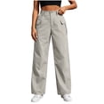 thumbnail image 7 of Aeguzox Womens Pants High Waist Casual Jogger Cargo Pants with Pockets,Sizes S-2XL, 7 of 7
