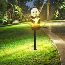 Nkmbld Lawn Ornaments Solar Powered Resin Bird Lights Outdoor Lights Waterproof Lights Unique Birthday House Warming Gifts for Women, Mom, Grandma