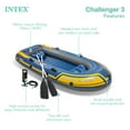 thumbnail image 4 of Open Box Intex 68370EP Challenger 3 Inflatable Raft Boat Set W/ Pump And Oars, 4 of 12
