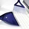 thumbnail image 5 of Small Broom and Dustpan Set Mini Handheld Plastic Dust Pan Broom Whisk Brush Dustpan for Cleaning Table Kitchen Cars Desktop Keyboard Sofa Counter Supplies (Blue), 5 of 9