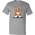 thumbnail image 3 of Inktastic Flower Corgi T-Shirt, 3 of 5