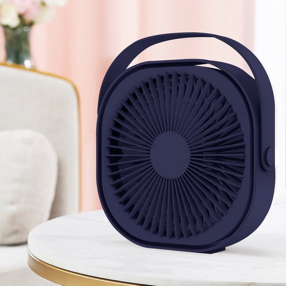 Vikakiooze Mini Fan Portable Fashion Desktop Fan, Home Usb Charging Small Fan, Mini Desktop Portable Large Wind Silent Electric Fan