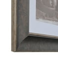 thumbnail image 3 of 3" Polystyrene Textured Vintage Picture Frame by WholesaleArtsFrames-com 24x31 1981 Series - Dark Walnut & Pewter - Made In USA, 3 of 5