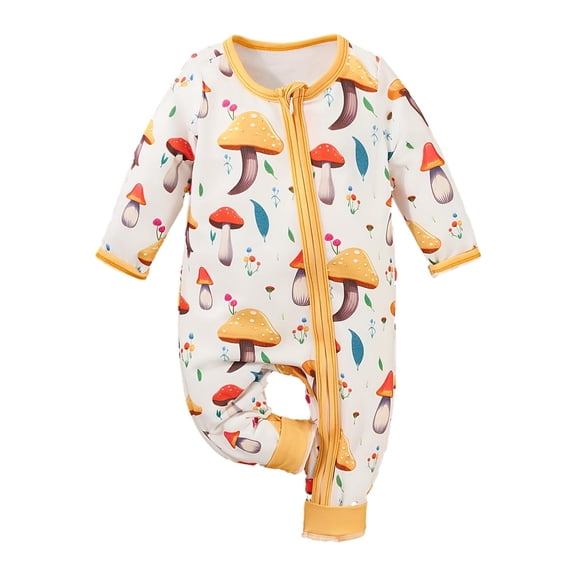 Lazsy Baby Clothes Spring Long Sleeve Jumpsuit Fashion Breathable Sleepwear Boys Girls 1 to 3 month