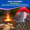 thumbnail image 7 of CozyBox 2 Pack Premium Portable Folding Chairs with Can Cooler and Storage Pocket -[USA Flag 2 Pack], 7 of 7