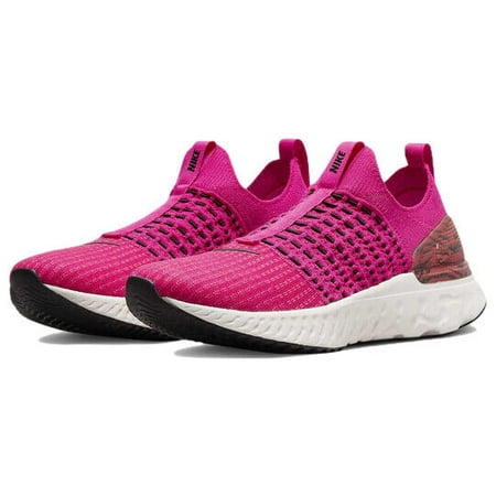 Nike React Phantom Run Flyknit 2 DQ7649-600 Women's Pink Prime Zebra Shoes NY80 (5)