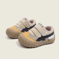 thumbnail image 4 of Dakaela 6M-6Y Toddler Boy Girl Slip on Walking Shoes Lightweight Retro Barefoot Sneakers with Hook and Loop Straps, 4 of 8