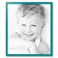 thumbnail image 2 of ArtToFrames 24" x 28" Aqua Picture Frame, 24x28 inch Green Wood Poster Frame (WOM-4428), 2 of 8