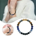 thumbnail image 2 of Healing Bracelet for Women & Men, 8MM Natural Gemstone Bead Chakra Bracelet for Anxiety Relief, Emotional Balance, Negative Energy Protection, Spiritual Yoga Jewelry Gift, 2 of 8