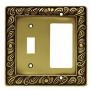 Franklin Brass Paisley Single Switch and Decorator/GFCI Wall Plate, Available in Multiple Colors