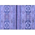 thumbnail image 1 of Ahgly Company Indoor Rectangle Abstract Blue Modern Area Rugs, 2' x 3', 1 of 4