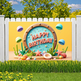 thumbnail image 2 of Marine Theme Birthday Party Banner Decorative Design Banner for Birthday Party Kids Event Celebration, 2 of 9