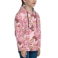 thumbnail image 3 of Daiia Rose Flowers for Boys Fashion Hoodies & Sweatshirts with Kangaroo Pocket,Hooded Sweatshirt for Kid, Breathable& Moisture Wicking-Large, 3 of 6